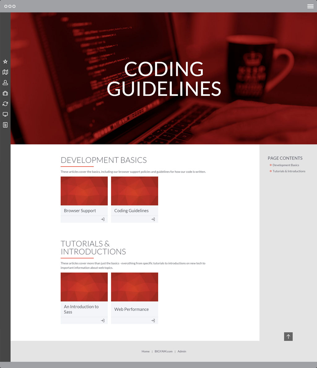 Development Resource Portal Coding Guidelines