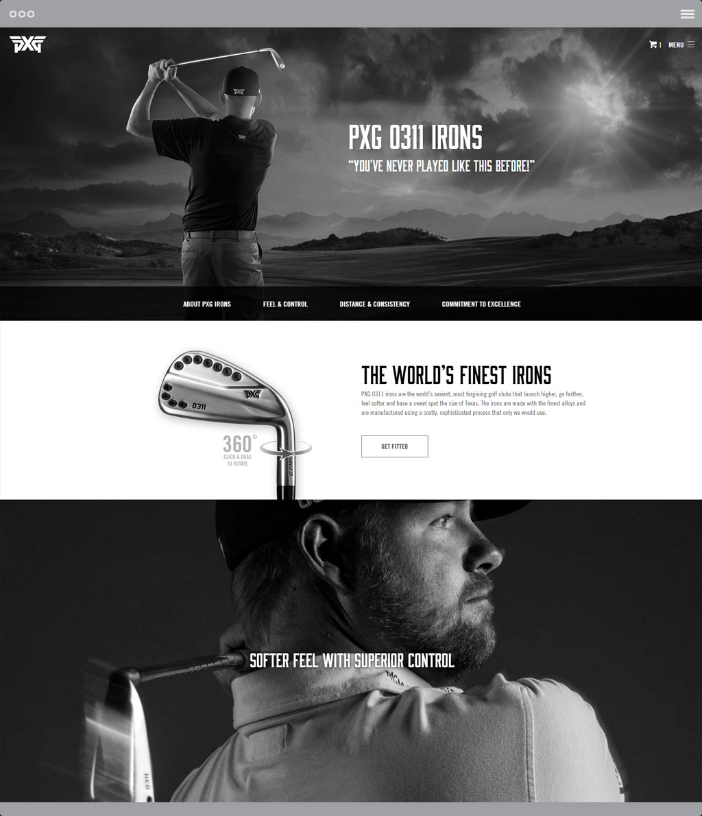 PXG Irons Page