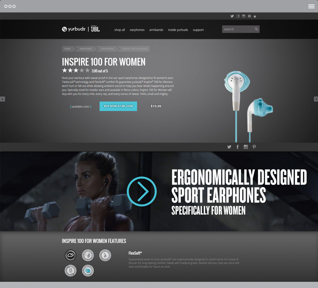 yurbuds Product Page